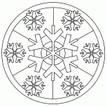 Witraż z płatki śniegu