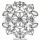 Płatki śniegu w postaci liczb