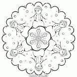Snowflake z bałwanki