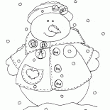 Snowman w płaszczu