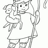 Boże Narodzenie kostium z jagnięciną