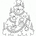 Choinka w godzinach wieczornych