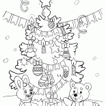 Nowy Rok i Boże Narodzenie Drzewo